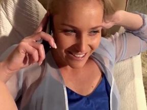Hairy Bride Having Pleasant with Ex While Phone Talking To Husband