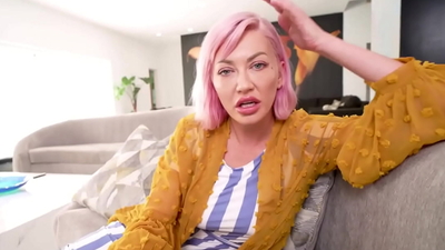 Dirty guys horny stepmom with big tits Adira Allure gave a perfect handjob