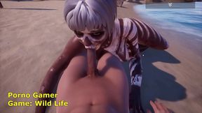 Wild CGI Amazon Fucked On Beach In Stunning 3D Hentai Fantasy Adventure