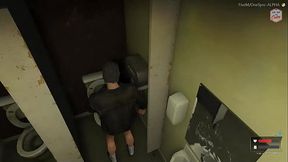 V&eacute_io milf batendo uma no banheiro limpinho do MC