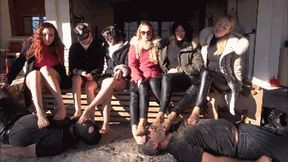 THE FEMDOM WEEKEND - EXTREME muddy feet licking, spitting - Final with soap on tongue (CRAZY CLIP!!!)