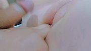 Noisy deep throat swallowing all of his saliva
