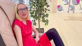 Diana Verhiniz - Risky Sex In A Public Mens Toilet With A Cute Blonde Girl. She Squirted All Over The Floor And We Almost Got Caught