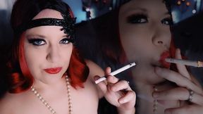 Smoking French Inhales Naughty Flapper - SD