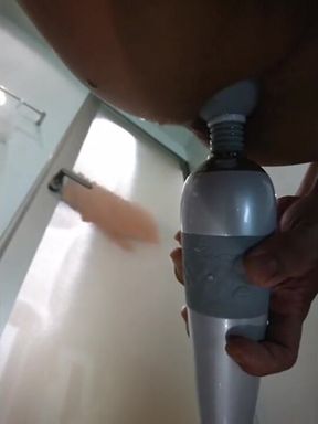 グリセリン浣腸後デンマ挿入　大量排出　アナル痙攣