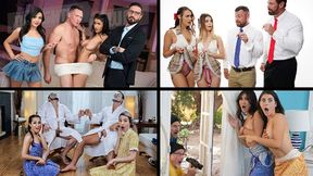 Horny Stepmoms Seduce Naive Sons, Fucking Them Hard In Steamy Family Encounters