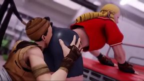 Ibuki worshipping Karin'_s ass