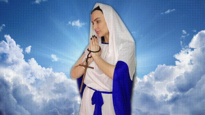 Blasphemous Priest Fucks Virgin Mary in the Ass and Cums in Her Mouth