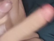 Hairy bi bear dad bod blows thick load on male torso dolls huge cock