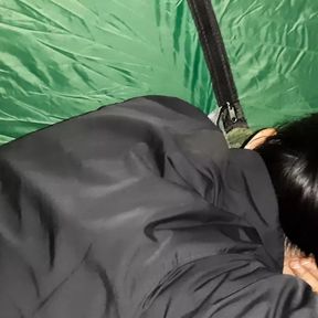 Risky sex in a tent with my roommate - Lesbian-candys