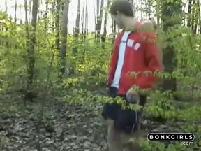 Blonde Amateur Sucks Dick Outdoors