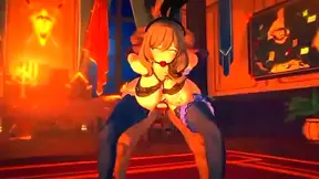 Green-Haired Beauty Explores Glory Holes in Steamy Hentai Fantasy Adventure