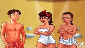 Teen Anime Chick Shows Off Her Skills On A Massive Dick In Summertime Saga