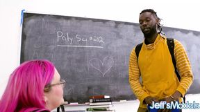Sara Star &mdash;  The Sexy Fat Tutor &mdash;  Sucks And Fucks Her Large Black Stud In Class