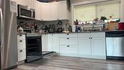 Trying to clean kitchen with a dick up his ass