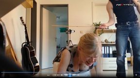 Paddled and caned for not cleaning the room - FACE copy