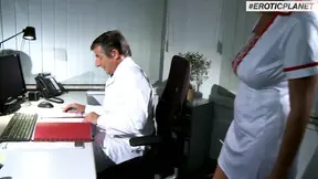 German nurse gets pounded by doctor in a kinky game