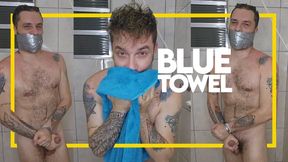Blue Towel - Tonny Tape Taking Shower Tiedup! (1080p) Gay Bondage - Take A Shower - Tape Bondage - BDSM