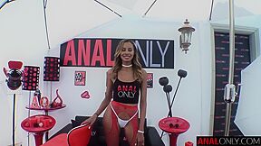 Anal Solely Slim Tanned Blond Kylie Le Beau Has Her Backdoor Filled With Cum