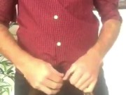 Gay student goes to school with HUGE PLUG in the ass