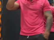 Playing with my cock at the solarium