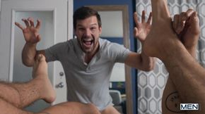 Dude Get's Caught By His Roommate And Get His Horny Ass Fucked - ROUGH