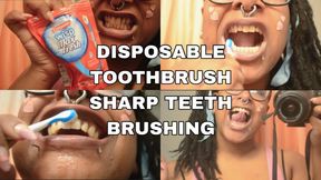 Disposable Toothbrush Sharp Teeth Brushing