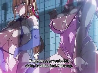 Manga stepsisters piddle and bang in the dudes's bath