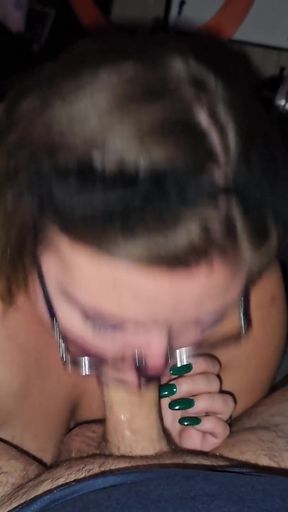Sexy cat outfit bj with big load shot in my mouth   Clip 1