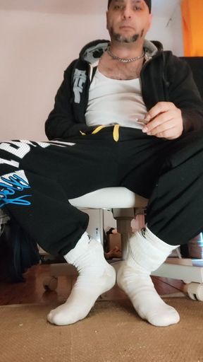 Dirtyjunkbro Play with Socks and Pisses the Nice and Wet.