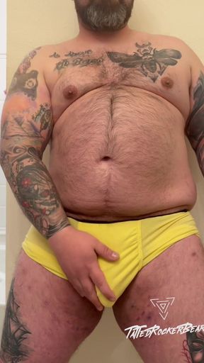 Tattooed Hairy Bear Pre Gaming
