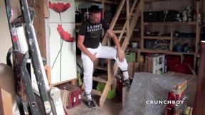 sneaker domination for twink and scally boy in jogging