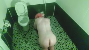 Booty Crossdresser Spanking Own Ass Under The Hot Shower