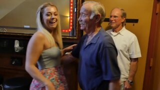 Kenzie Green is having 3some with two kinky old guys