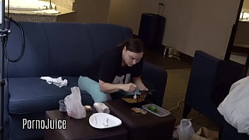 Tonya Sinn eats Chinese food then sucks thick black dick
