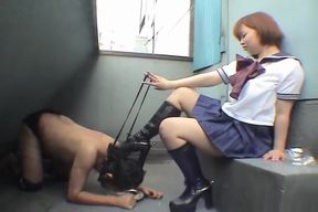 The ugly&amp;amp;strong japanese enjoyed riding&amp;amp;feetlicking with GF