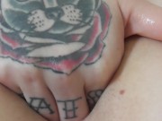 SLUT FISTS HER PUSSY, SMELLS HER JUICES, AND TASTES THEM