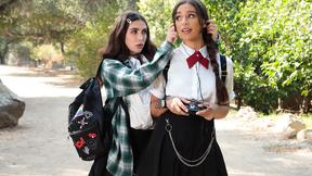 ”GIRLSWAY Principal's secretly lesbian step daughter stalking her crush - Jane Wilde, April Olsen”