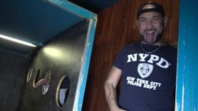 Sucking discreet straight in gloryholes