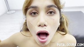 Marina Gold - Redhead Swallowing Ejaculant