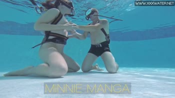 Teeny Brunette Takes Cock Underwater for a Sizzling Blowjob