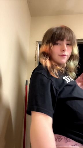 Pornstar Smokes a Cigarette