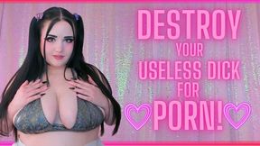 Destroy your Useless Dick for PORN! (1080 MP4)