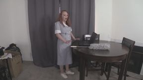 Frozen Maid Stripped and Fucked on Table 1 1 4