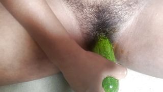 Whole CUCUMBER in My DARK pussy . Taking A Huge Cucumber in my pussy .  Fucking with cucumber . Painful sex video.
