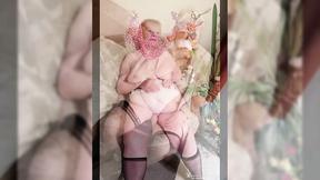 Two women with giant breasts & big bellies