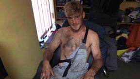 Blonde Mechanic Boy Lifts His Legs for Intense POV Fucking - XXX Gay