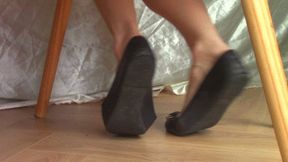 Black Ballet Flat Heelpop & Shoeplay (mkv)