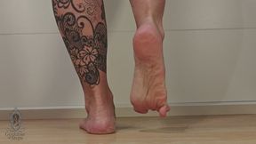 Barefoot Steps – Tattoo Detail Close-Up