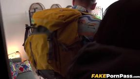 Chiseled Michael Fly simultaneously attends to curvy Blair Saenz and Ruby Lees tight twats